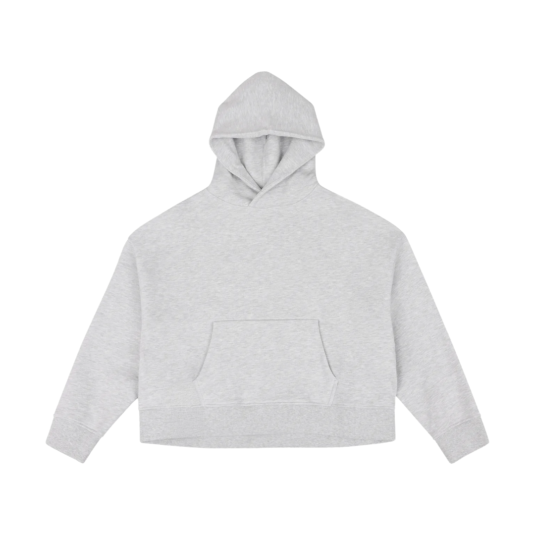 HEAVY HOODIE IN SILVER