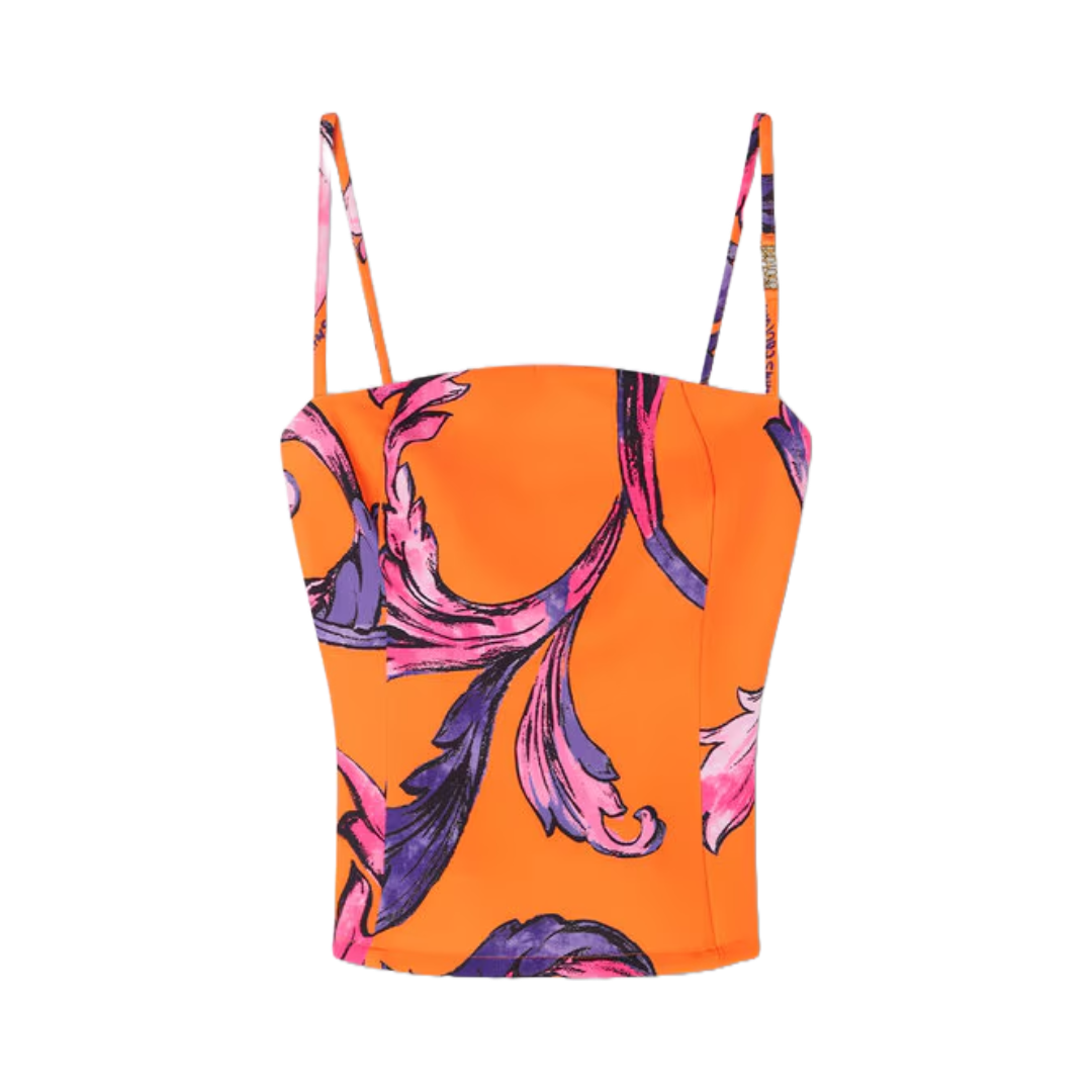 OUTLINE BAROCCO BUSTIER TOP ORANGE