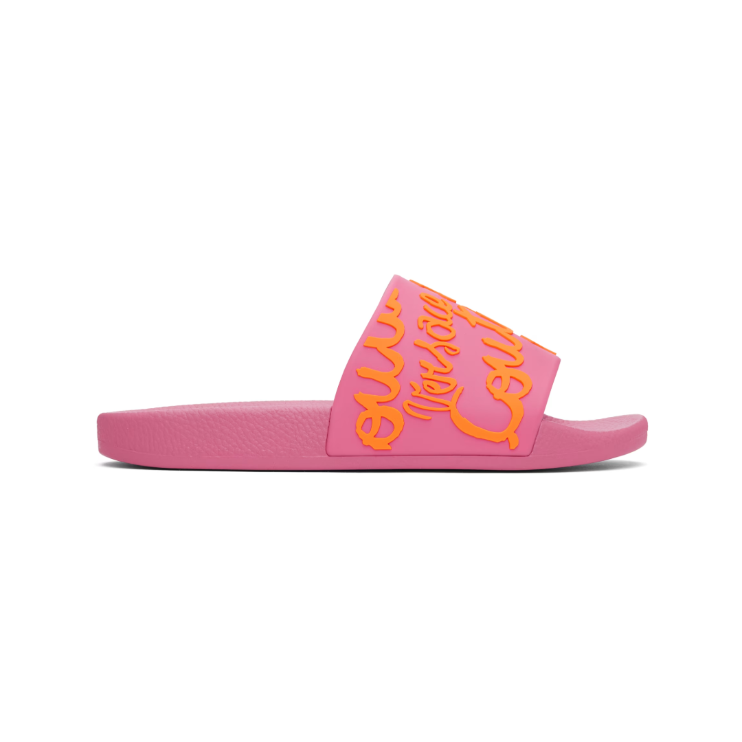 LOGO SHELLY SLIDERS PINK/ORANGE