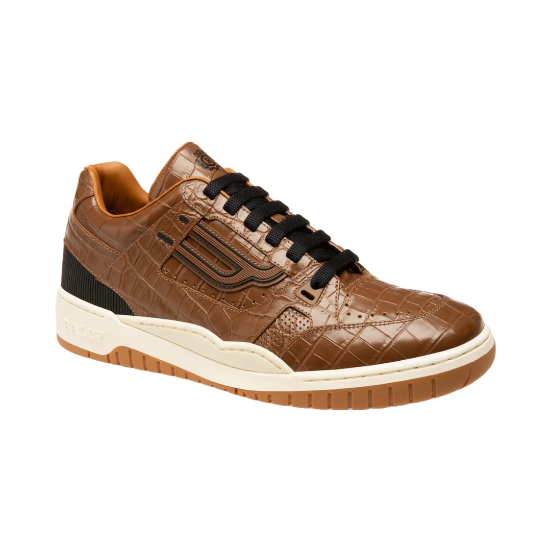 BROWN CALF PRINTED KUBA-F-WS/10 SNEAKERS