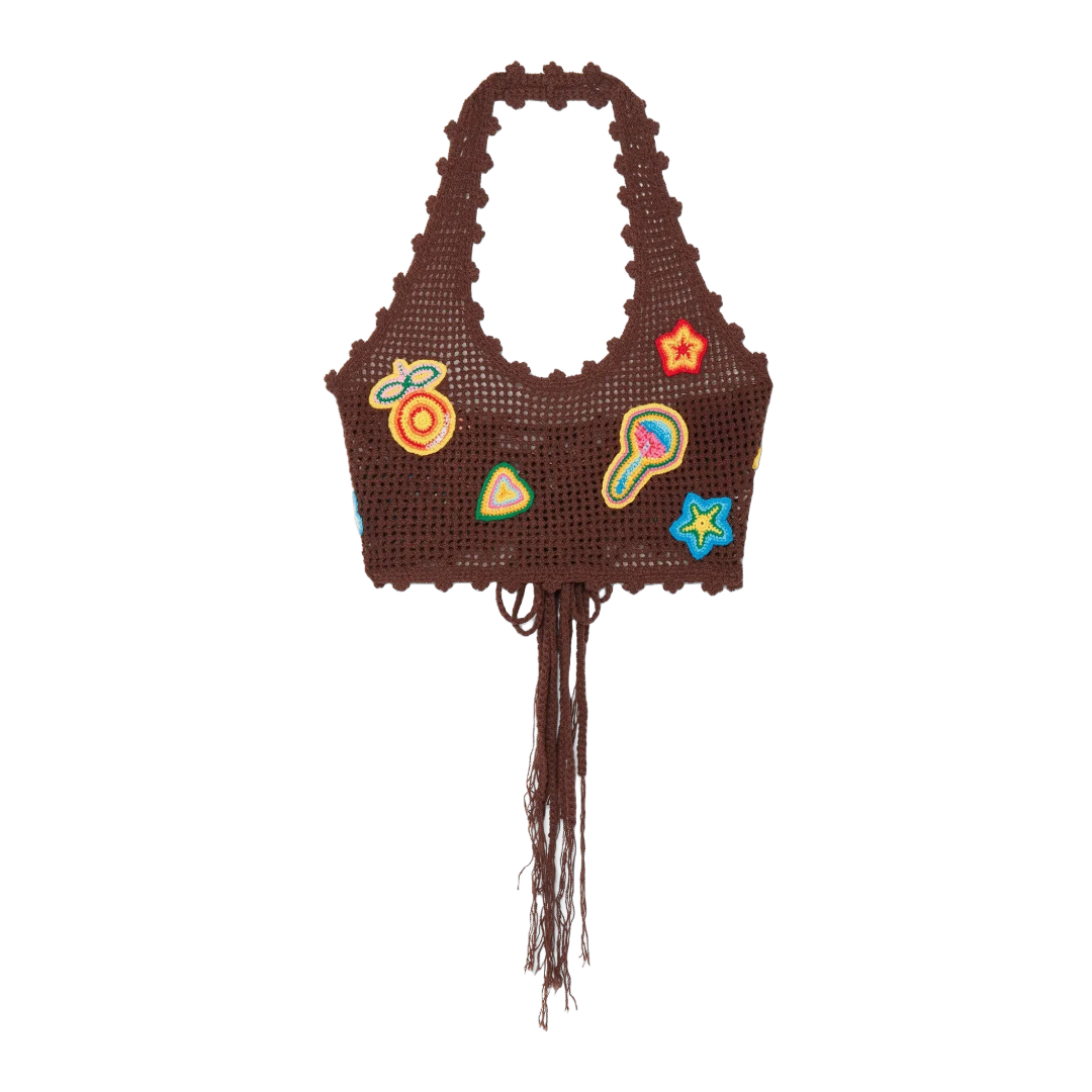 MOTIF CROCHET CROP TOP