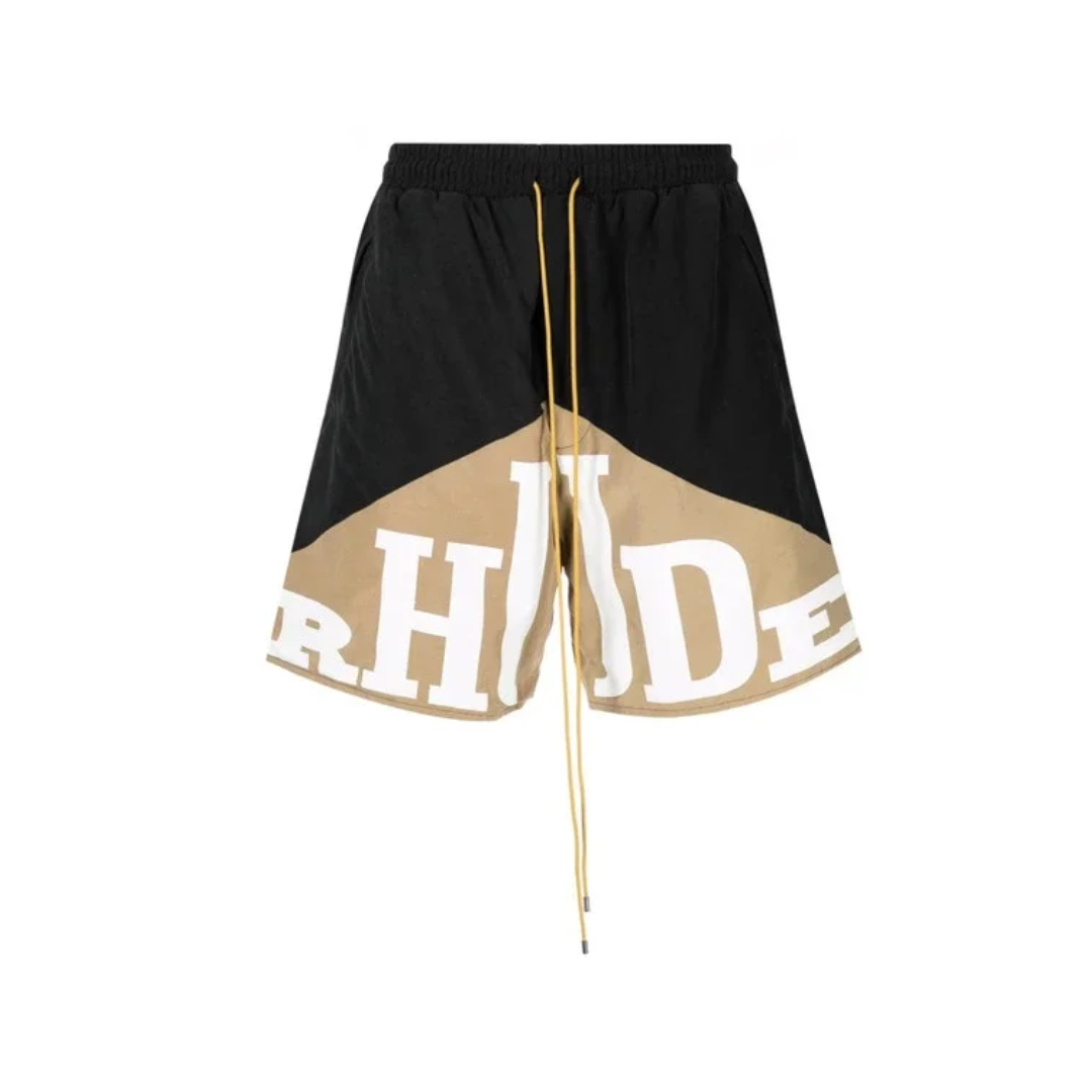 RHUDE YACHTING SHORTS BLACK/BEIGE