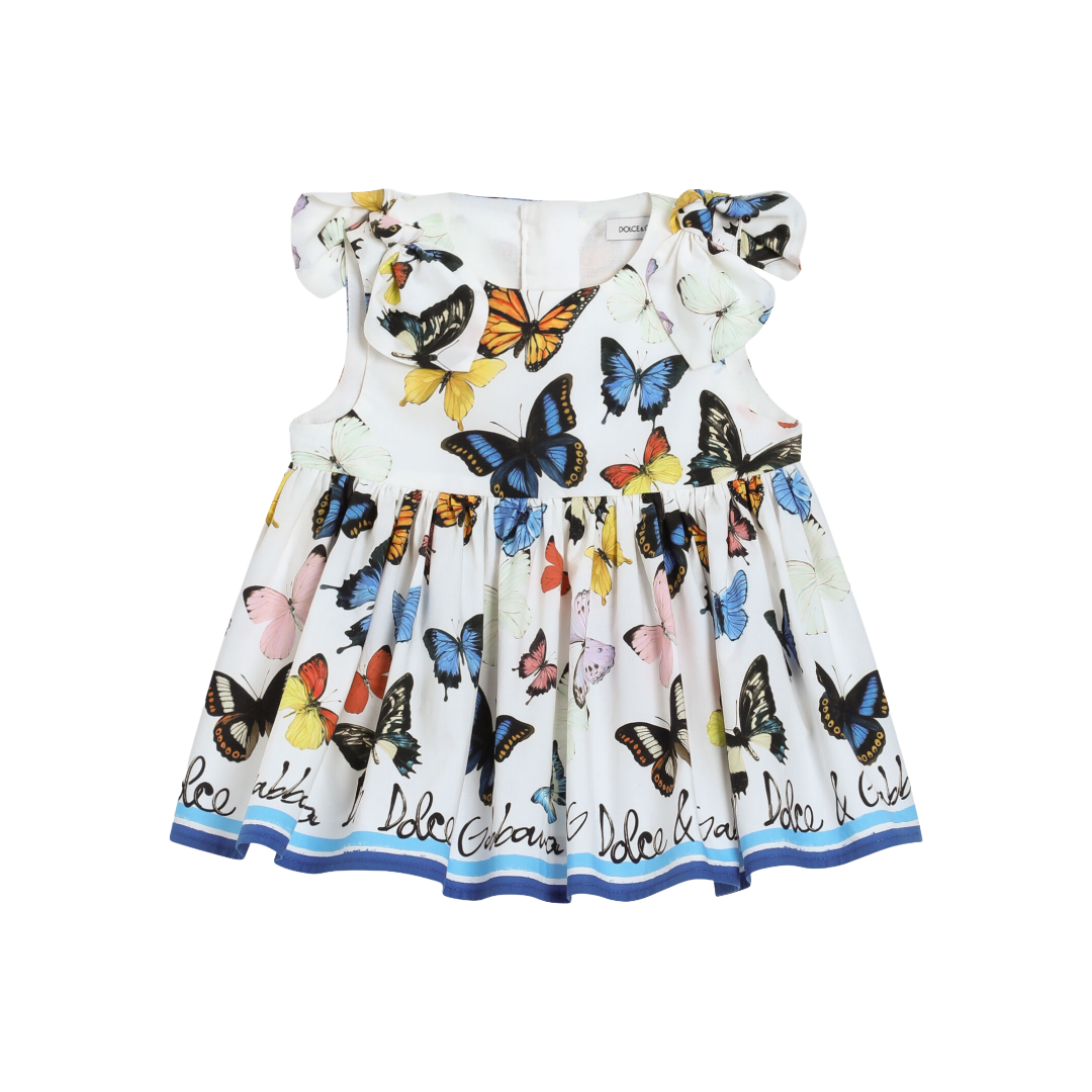 POPLIN TOP WITH BUTTERFLY PRINT