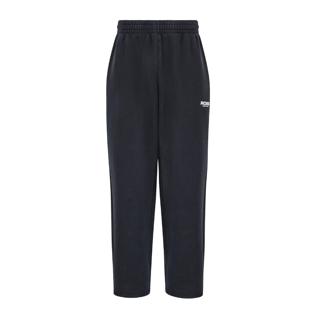 WIDE LEG TRACKPANT IN BLACK