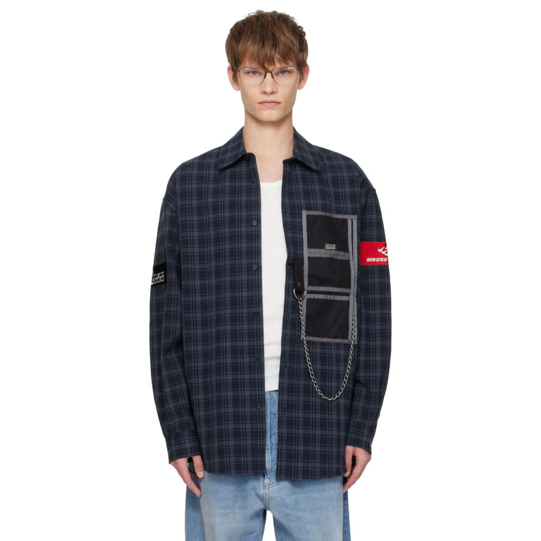 WALLET SHIRT IN NAVY